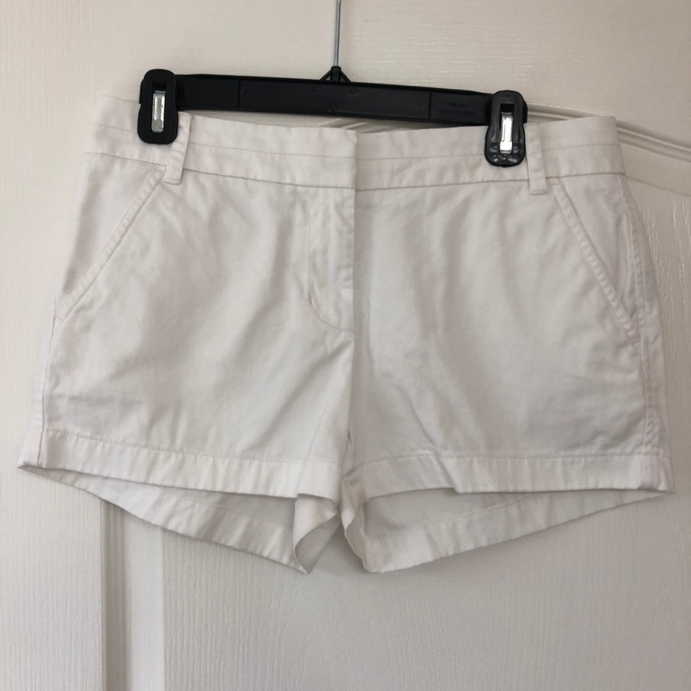 J. Crew White 3” Chino Shorts
